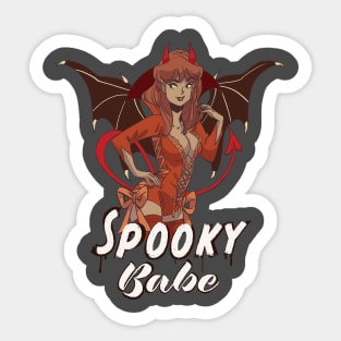 Devil Baby Spooky Babe Sticker